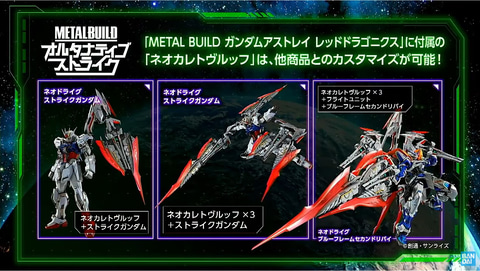 METAL BUILD ガンダムアストレイ レッドドラゴニクス」、3月18日12時2