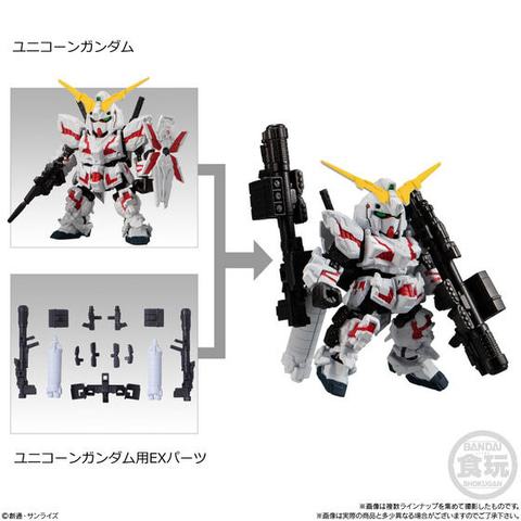 バンダイの食玩「MOBILITY JOINT GUNDAM」第3弾、「ガンダムUC」から