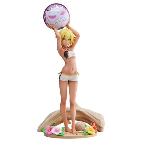 オーバーロード」に登場するアウラを水着姿で立体化したフィギュアが