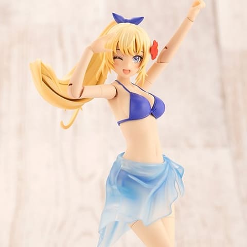 プラモデルシリーズ「創彩少女庭園」より水着姿の「佐伯 リツカ」が