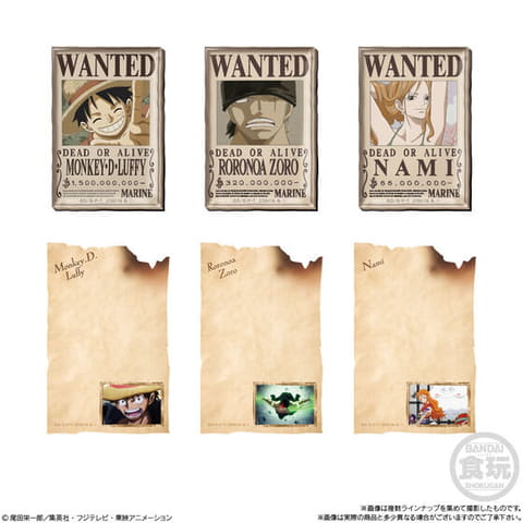 ONE PIECE」のアクリル製マグネットが登場。食玩「ワンピース キャラ