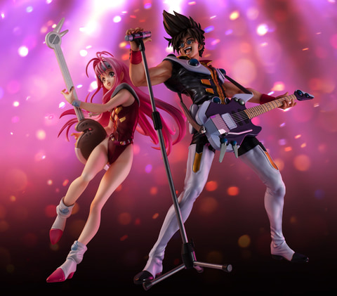 マクロス7」よりバサラ＆ミレーヌのフィギュアがセットで再登場