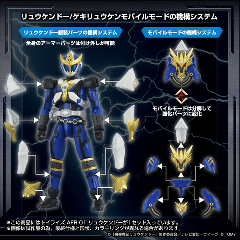 魔弾戦記リュウケンドー」より魔弾剣士「リュウケンドー」がトイライズ