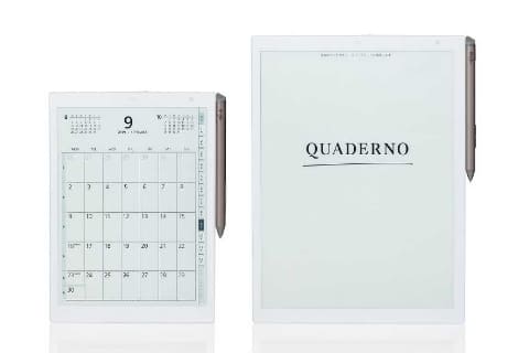 富士通電子ペーパー「QUADERNO」、「元に戻す」や「目次」など機能強化