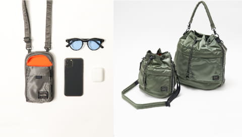 PORTER、「PX TANKER」から巾着型ショルダーやスマホバッグ - Impress