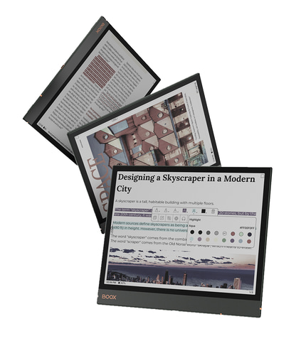 カラー化された10型電子ペーパータブレット「BOOX Note Air3 C