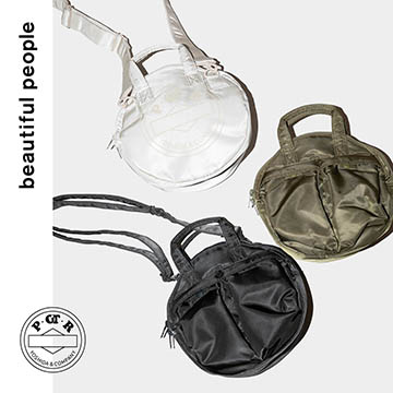 吉田カバンの四角いバッグを丸くした「POTR×ビューティフルピープル