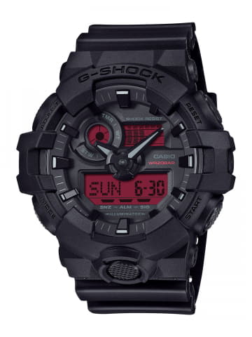 G-SHOCK、ブラックに“赤い液晶”を組み合わせた新作 - Impress Watch
