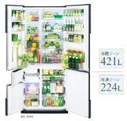 三菱電機、“業界最大”庫内容量645Lの冷蔵庫 - 家電 Watch