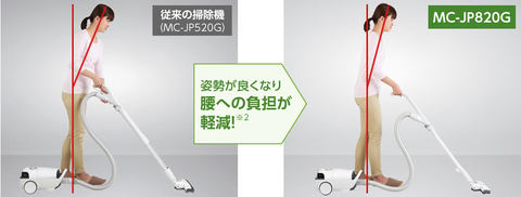 パナソニック、ハンドルを長くして扱いやすくなった紙パック