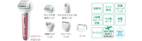 パナソニック、お風呂で使えて角質ケアもできる脱毛器「ソイエ」の新