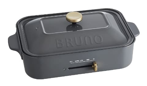 BRUNO、ホットプレートの限定カラーが復刻。グレージュなど人気の4色