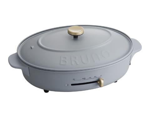 BRUNO、人気のオーバルホットプレートに初夏の限定カラー「ブルー