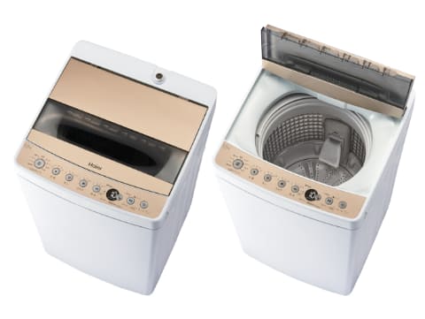 ハイアール、最短10分で洗える5.5kg洗濯機に新色シャンパンゴールド