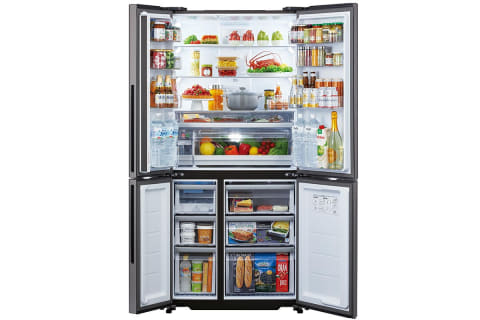 アクア、2つのLEDで野菜を新鮮に保ち発芽も防ぐ薄型デザイン冷蔵庫