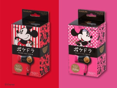 ミッキー&ミニーの手のひらサイズドライヤー「ポケドラ」 - 家電 Watch