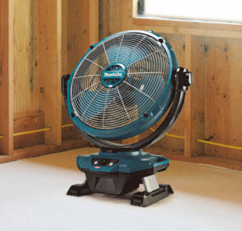 マキタのプロ仕様コードレス扇風機、45cm羽根で大風量 - 家電 Watch