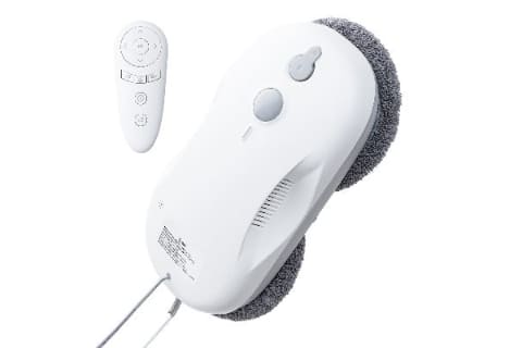 自動で窓を水拭きする掃除ロボット 落下防止ロープ付き - 家電 Watch