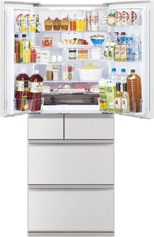 三菱、整理整頓しやすい冷蔵庫 冷凍室が真ん中 - 家電 Watch