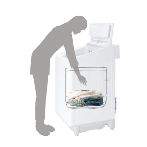 東芝、ウルトラファインバブル洗濯機 タテ型でも出し入れしやすい