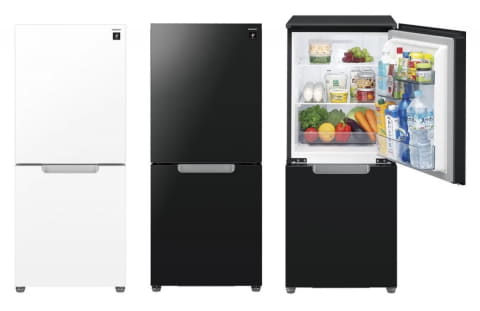 シャープ「どっちもドア」で開き方を選べるコンパクトな冷蔵庫 - 家電