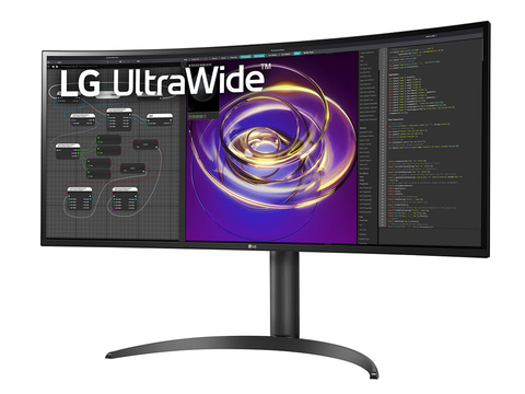 LG、USB Type-C接続と給電対応の37.5型/34型曲面ウルトラワイド液晶3