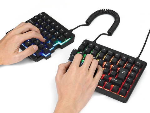 日本語配列採用の左右分離型メカニカルキーボード - PC Watch
