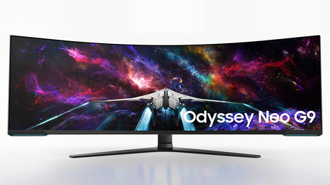 Samsung、4K×2枚分の57型240Hz対応ウルトラワイドゲーミングモニター