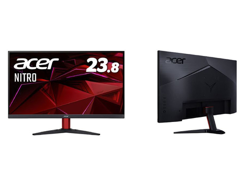 日本エイサー、最大180Hz表示対応の23.8型ゲーミングモニター - PC Watch