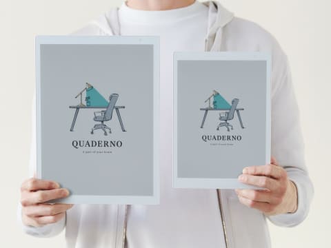 電子ペーパー「QUADERNO」に待望のカラーモデルが登場 - PC Watch