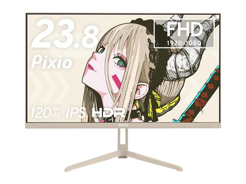 Pixio、23.8型ゲーミングモニターに新色ベージュ - PC Watch