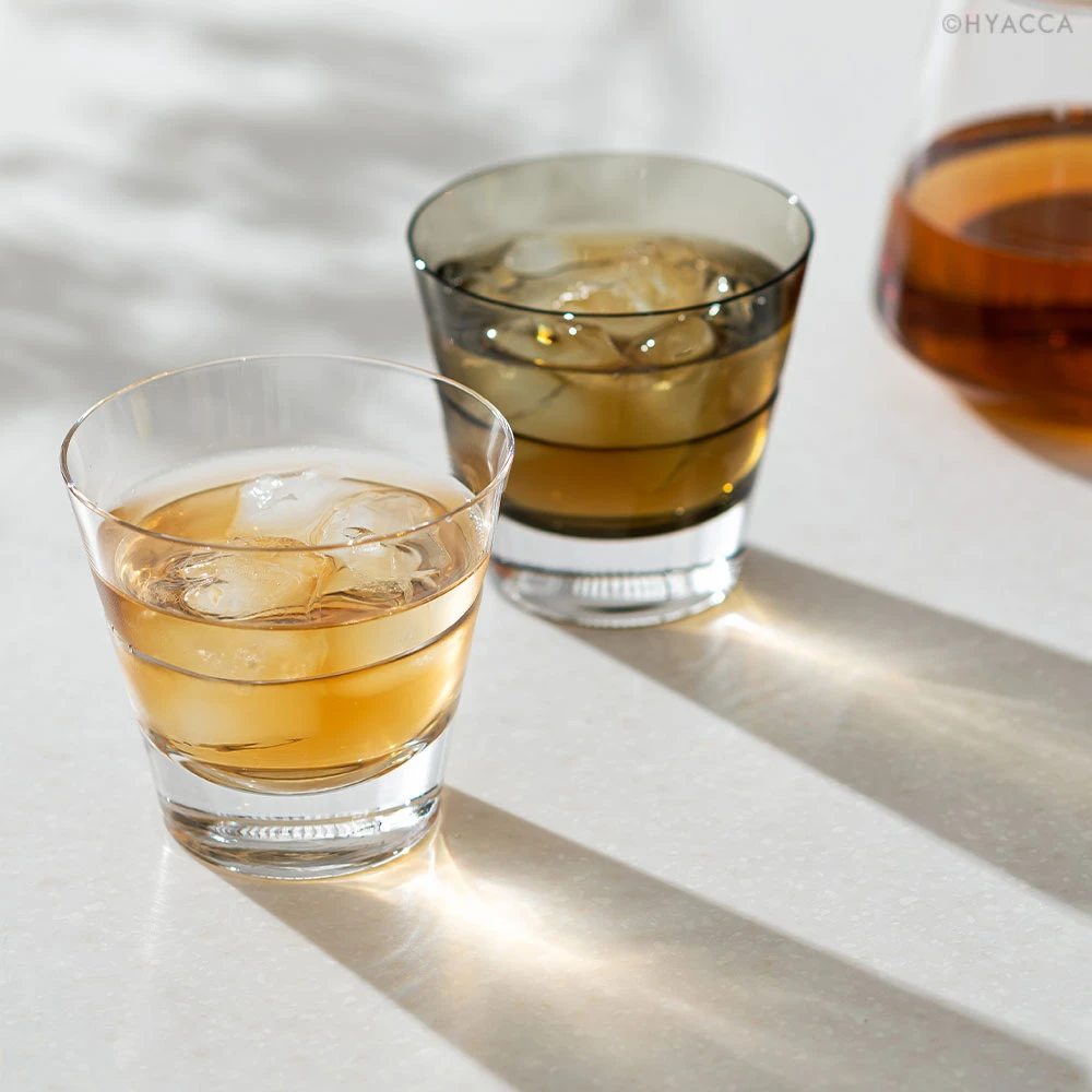 GLASS＆TEA TIME BOX / Sghr / クリアー＆カーボンブラック