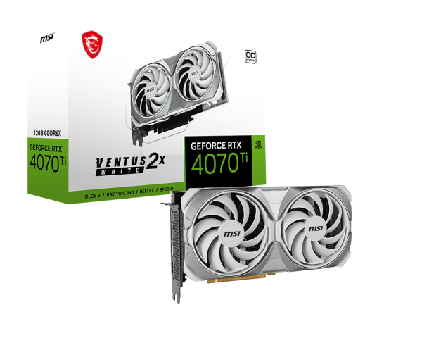MSI GeForce RTX™ 4070 Ti VENTUS 2X WHITE 12G OC