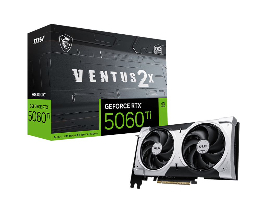 MSI GeForce RTX™ 5060 Ti 8G VENTUS 2X OC PLUS