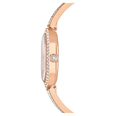 Dextera bangle watch, Swiss Made, Metal bracelet, Rose gold tone
