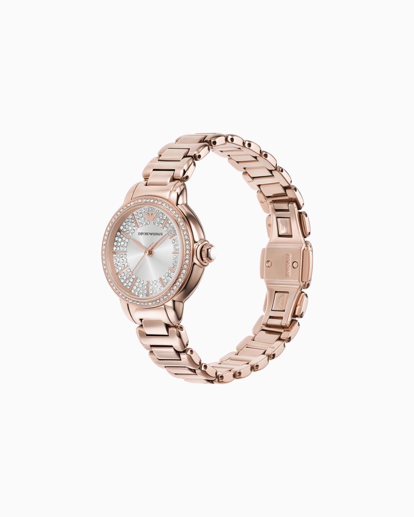 3針ウォッチ ローズゴールドトーン ステンレススチール | Emporio Armani