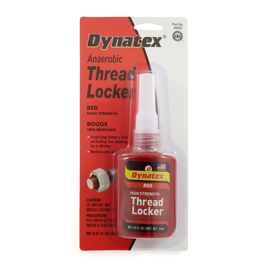 Dynatex 49452 Boltlocker, High Strength, 24ML, Red | Waytek