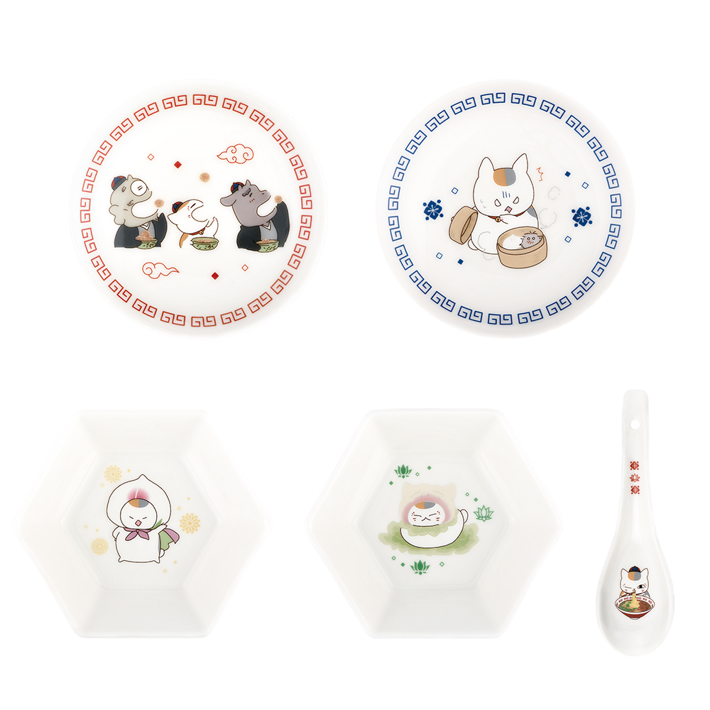 夏目友人帳 一番くじキャラバン おみくじ缶バッジ 全員集合 ニャンコ