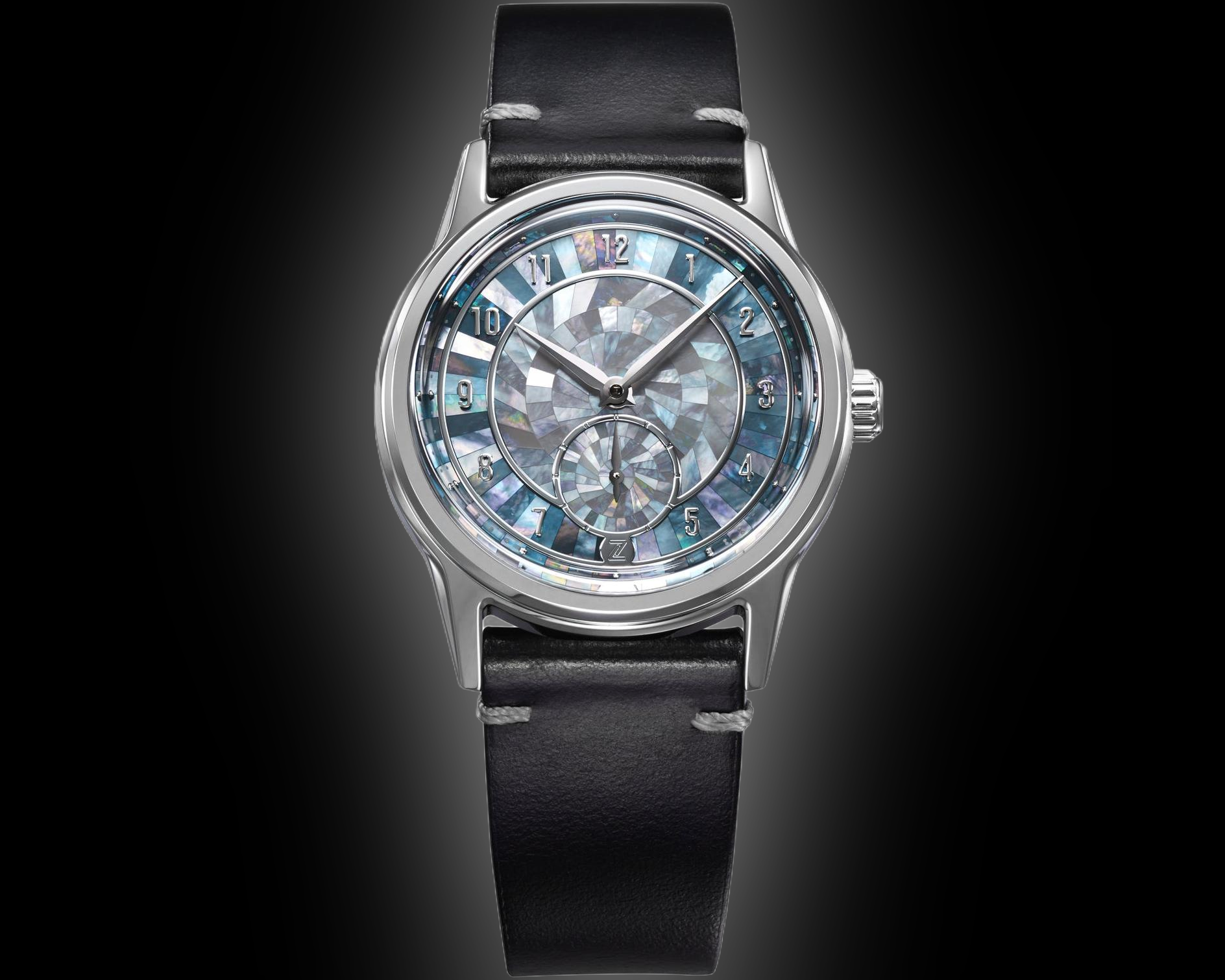 Zelos Nova 37 mm Diver Aventurine, Blue Dial, Stainless Steel