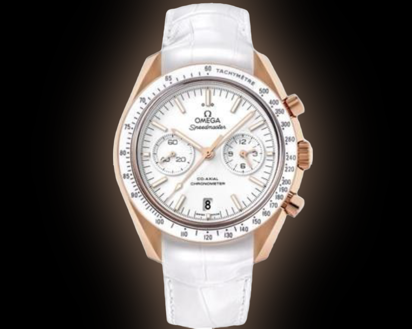 Omega Speedmaster Moonwatch 311.63 White Dial, Orange Gold, 44.25