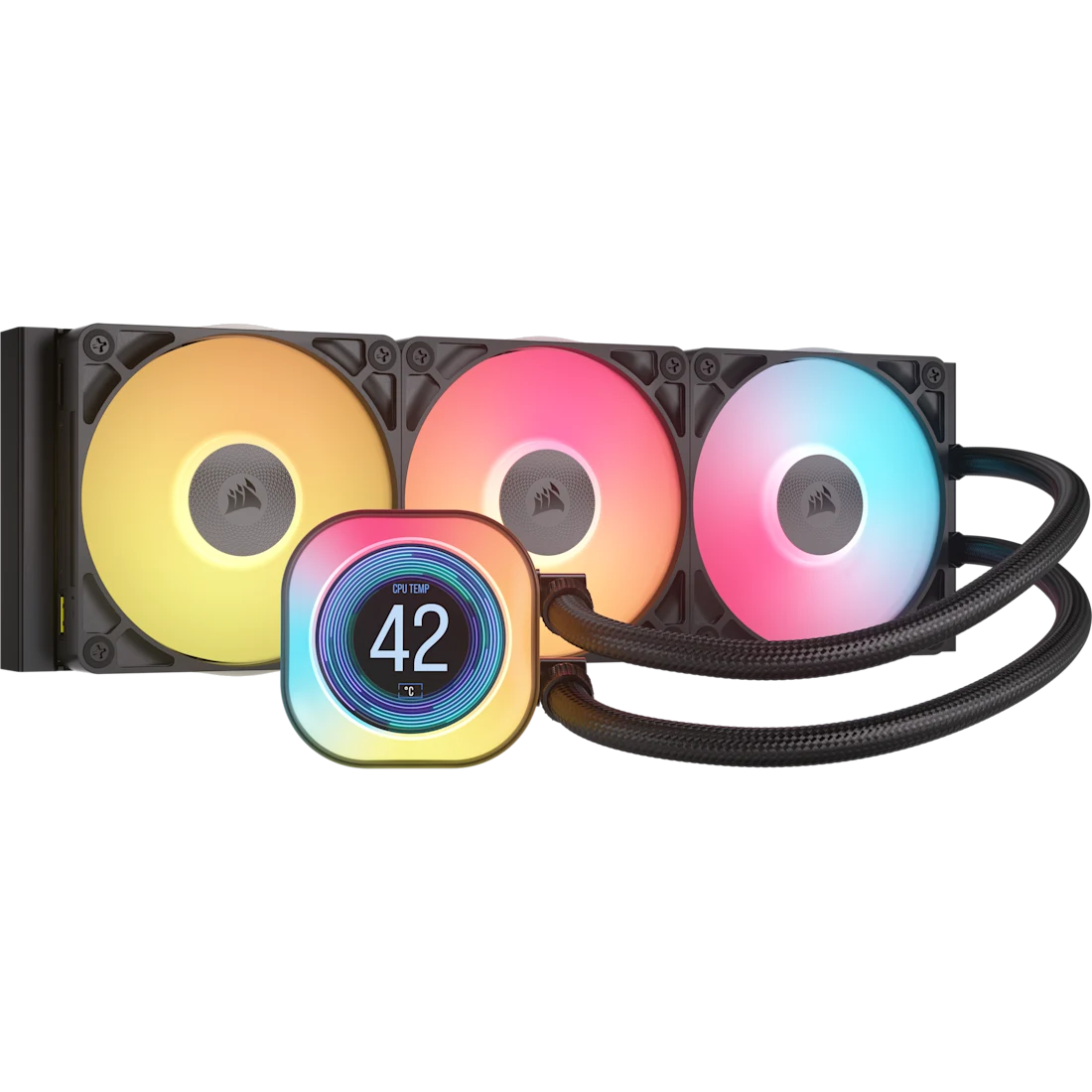 iCUE LINK TITAN 360 RX LCD 水冷式 CPU クーラー