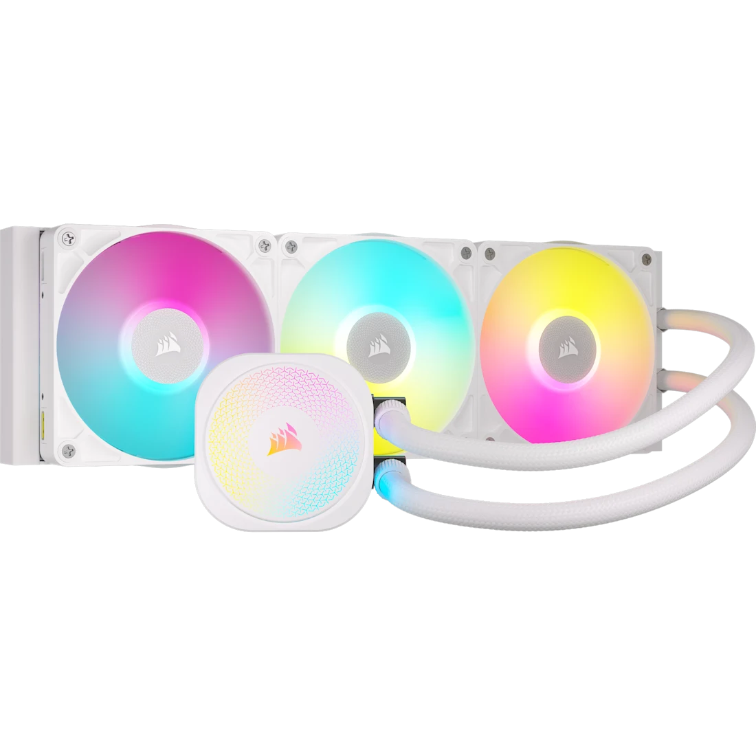 iCUE LINK TITAN 360 RX RGB AIO 水冷式 CPU クーラー - ホワイト