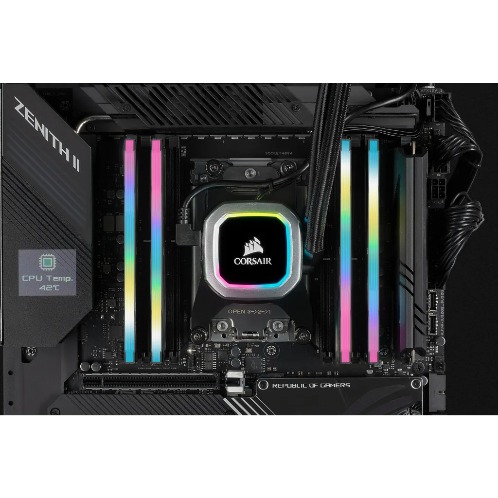 VENGEANCE RGB PRO SL 32GB (4x8GB) DDR4 DRAM 3200MHz C16 Memory Kit
