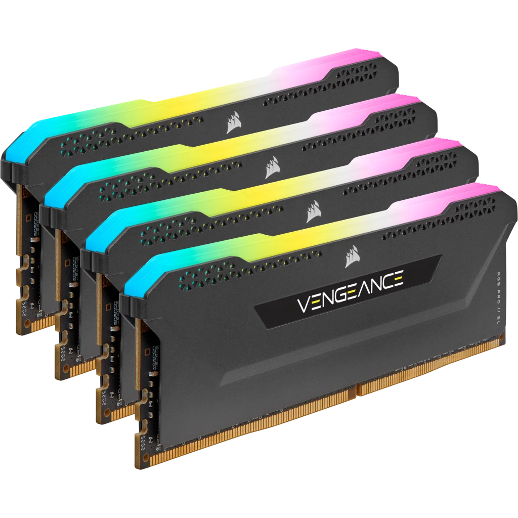 VENGEANCE RGB PRO SL 64GB (4 x 16GB) DDR4 DRAM 3600MHz C18 Memory