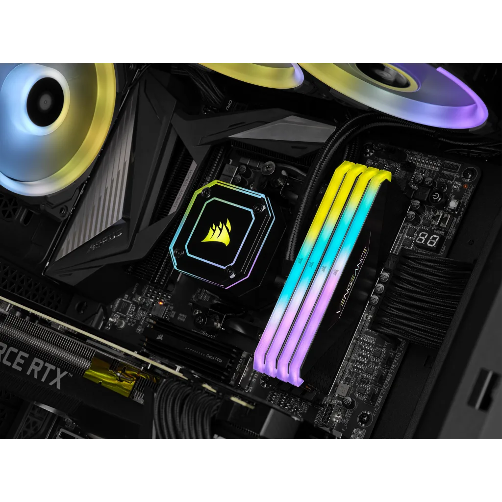 VENGEANCE® RGB RT 64GB (2 x 32GB) DDR4 DRAM 3600MHz C18 Memory Kit