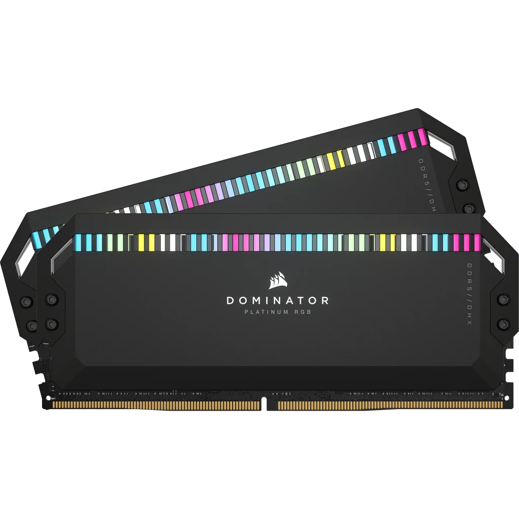 DOMINATOR® PLATINUM RGB 64GB (2x32GB) DDR5 DRAM 5200MHz C40 Memory