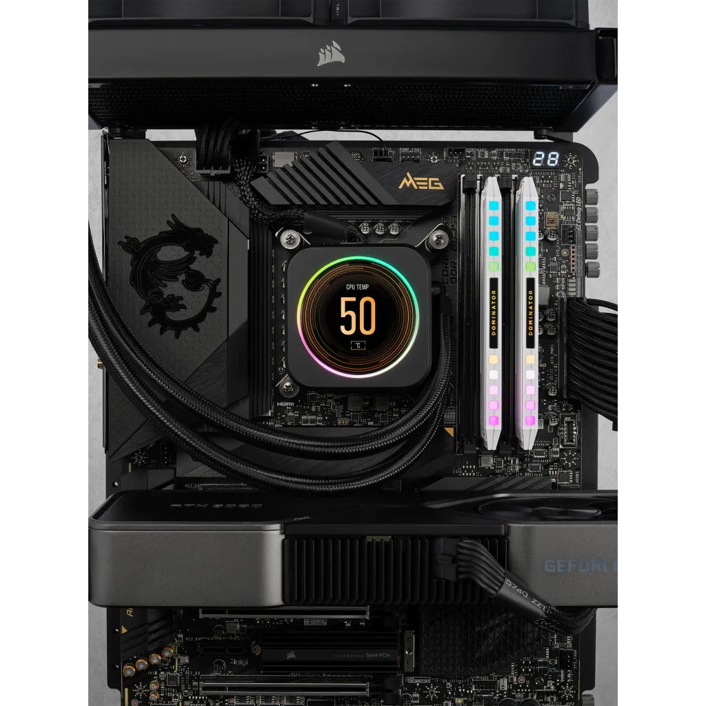 DOMINATOR® PLATINUM RGB 64GB (2x32GB) DDR5 DRAM 5600MHz C40 Memory