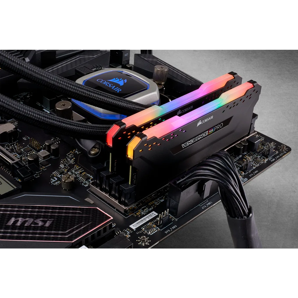 VENGEANCE® RGB PRO 32GB (2 x 16GB) DDR4 DRAM 3200MHz C16 Memory