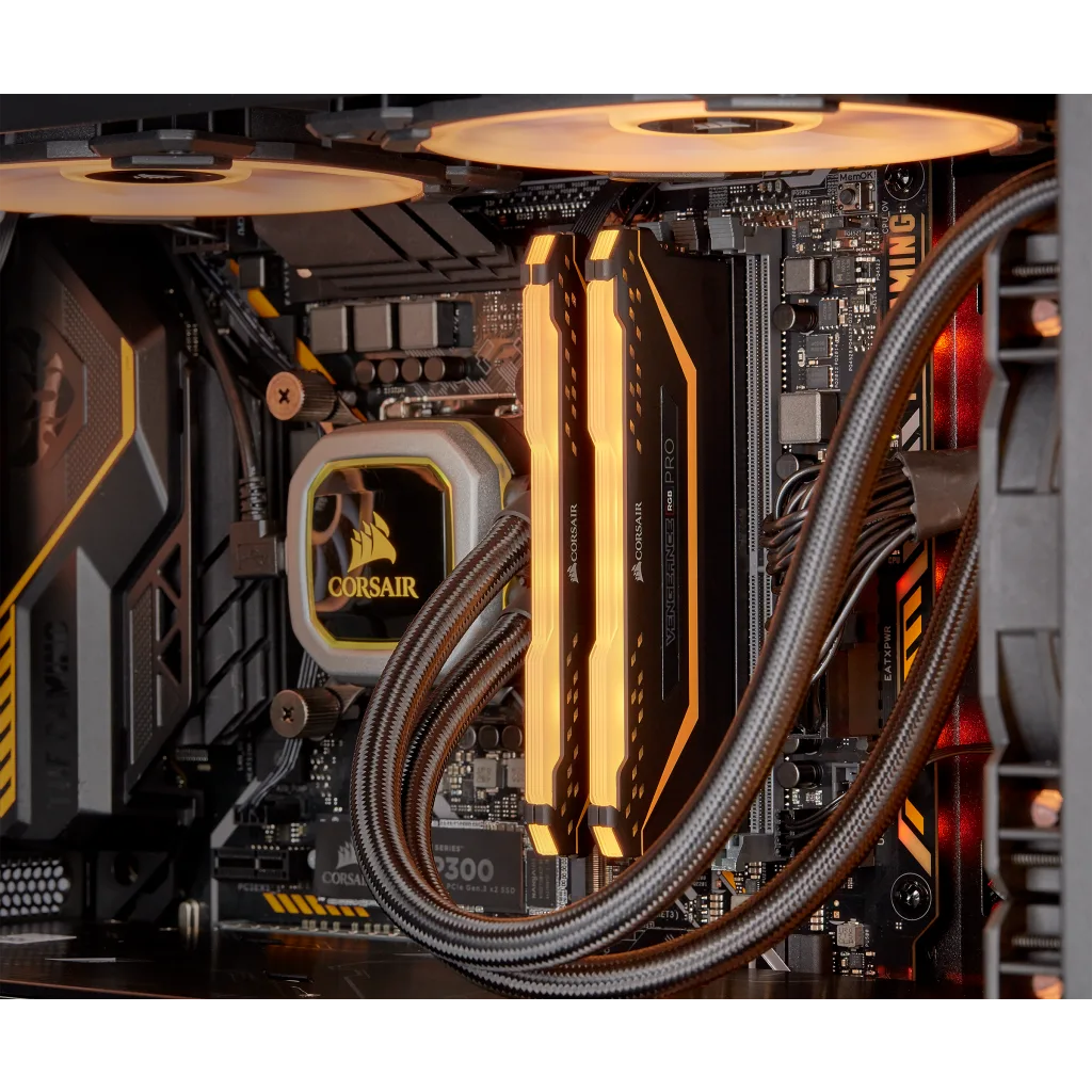 VENGEANCE® RGB PRO 32GB (2 x 16GB) DDR4 DRAM 3200MHz C16 Memory