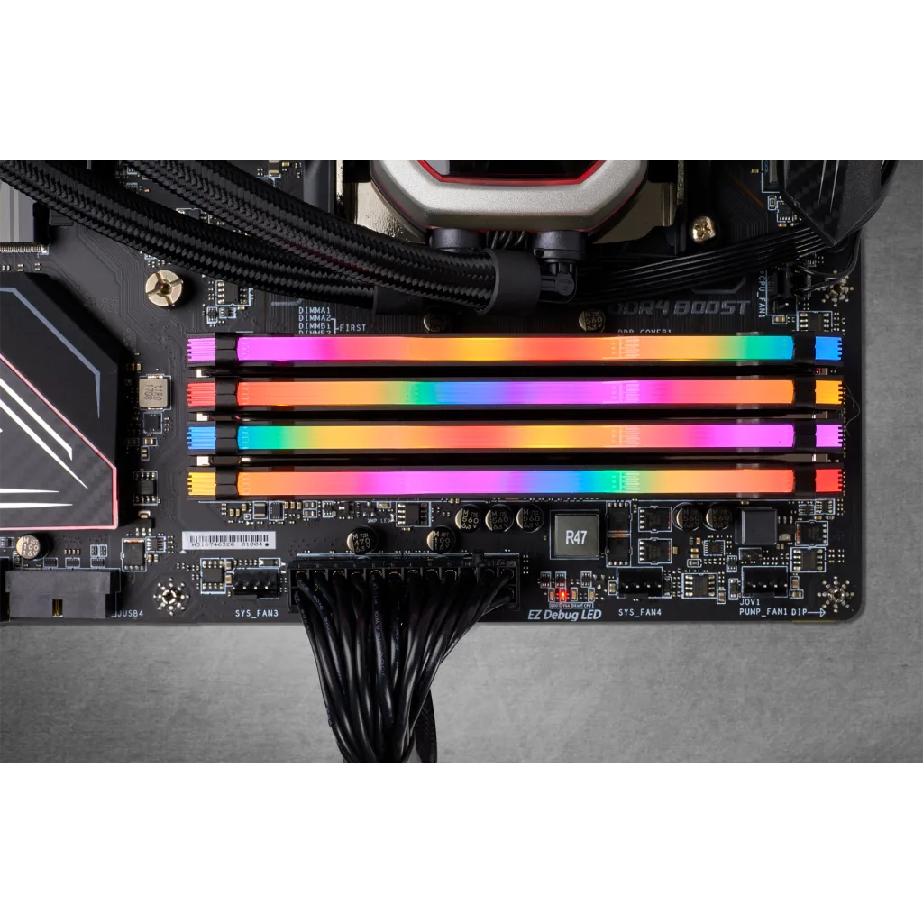 VENGEANCE® RGB PRO 32GB (4 x 8GB) DDR4 DRAM 3200MHz C16 Memory Kit